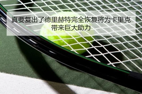 真要复出了德里赫特完全恢复将为卡里克带来巨大助力 | leyu